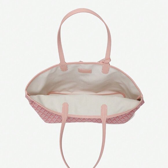 Pink Elegant Women's One Shoulder Casual Handbag/Tote - Picture 2 of 6